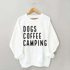 Dogs Coffee Camping Trending Sweatshirt