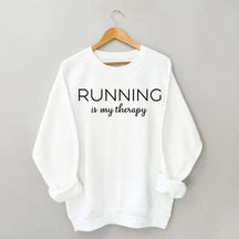 Running Is My Therapy Gym Sweatshirt