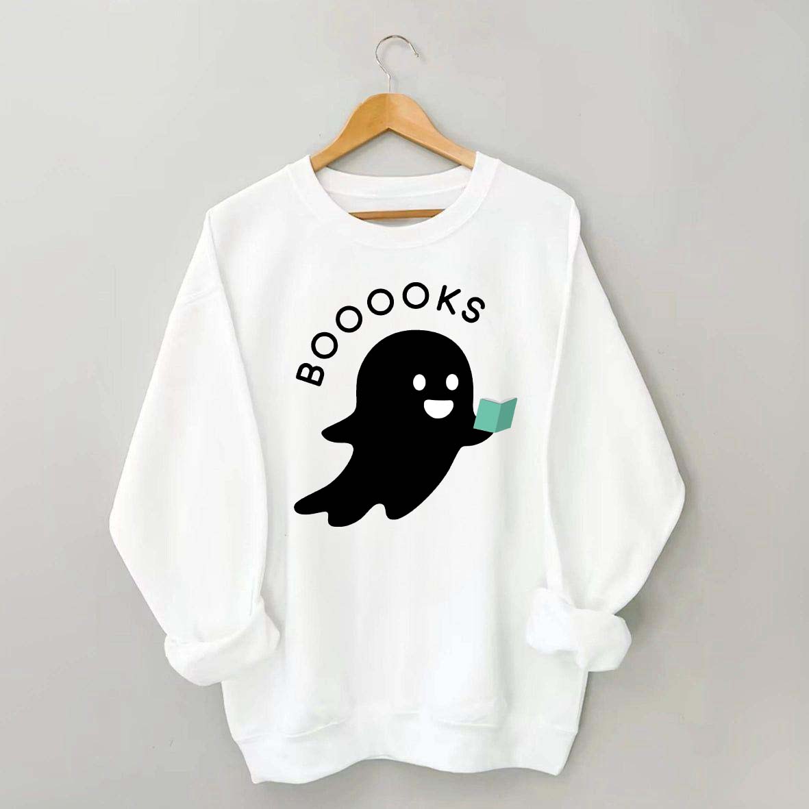 Ghost Books Reader Booooks Cute Sweatshirt