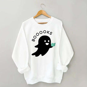 Ghost Books Reader Booooks Cute Sweatshirt