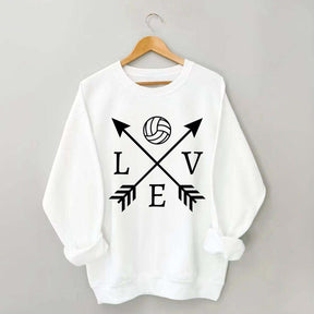 Love Volleyball Arrow Sweatshirt