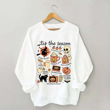 Vintage Women's Pumpkin Witch Graphic Sweatshirt