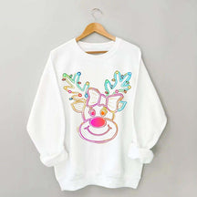 Neon Reindeer Christmas Sweatshirt