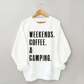 Weekends Coffee & Camping Sweatshirt