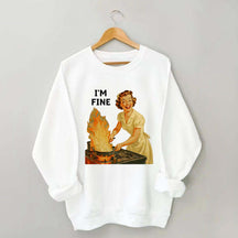 I'm Fine Retro Sweatshirt