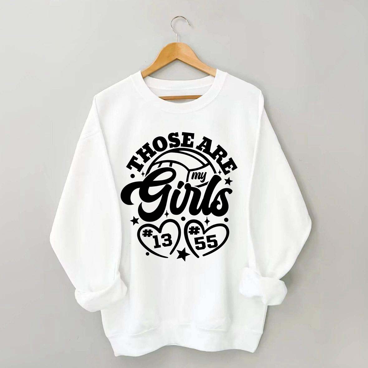 Personalized Volleyball Those Are My Girls Sweatshirt