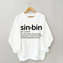 Sin Bin Funny Hockey Definition Sweatshirt