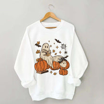 Ghost Reading Fantasy Book Sweatshirt