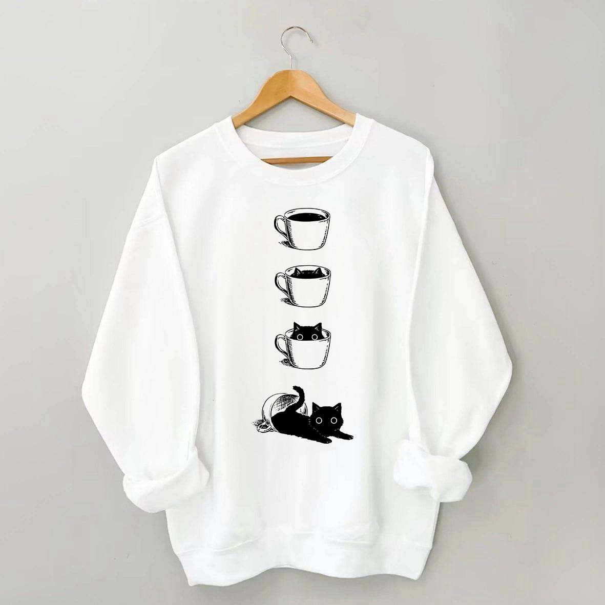 Coffee Cat Lover Sweatshirt