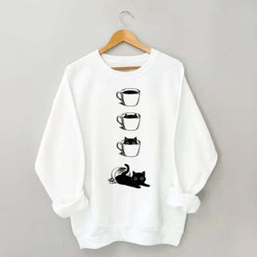 Coffee Cat Lover Sweatshirt