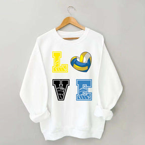 Heart I Love Volleyball Sweatshirt
