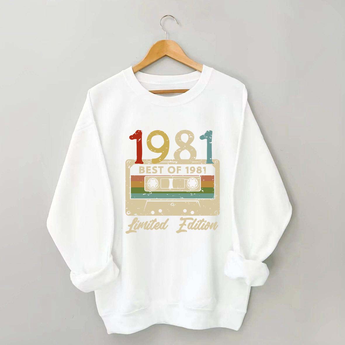 Audiotape And Letter Graphic Sweatshirt