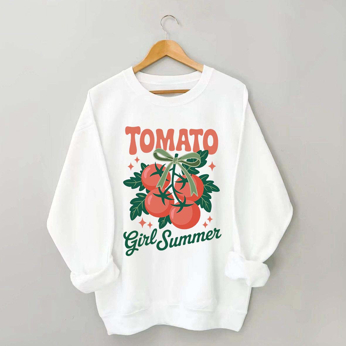 Fresh Garden Vegetable Tomato Girl Swwatshirt