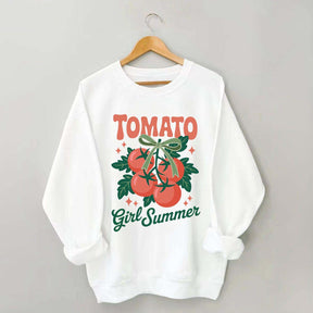 Fresh Garden Vegetable Tomato Girl Swwatshirt