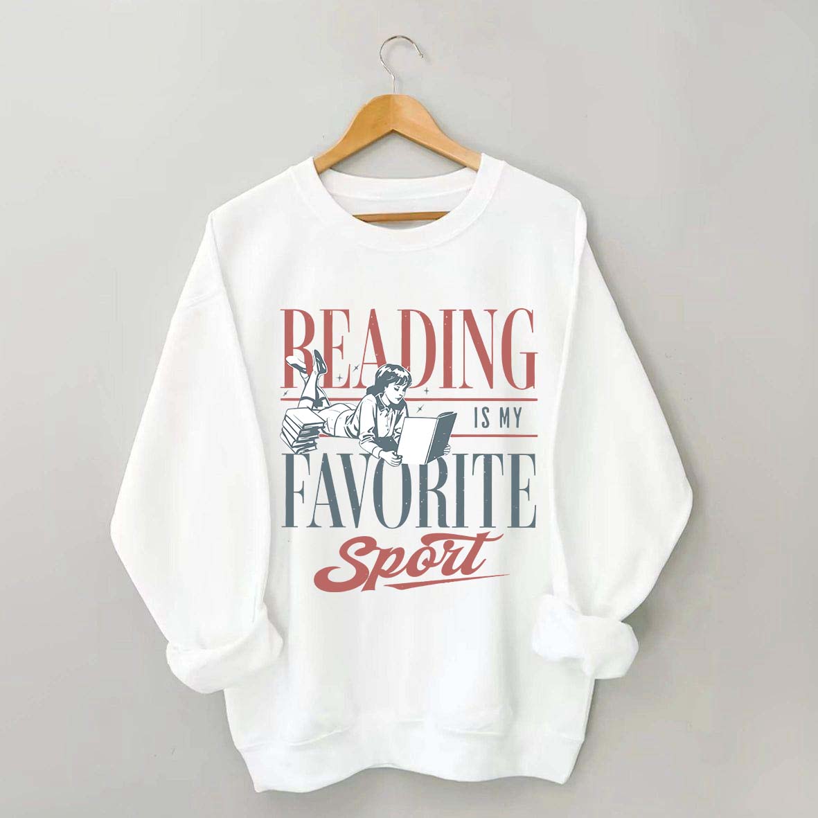 Vintage Reading Is My Favorite Sport Sweatshirt