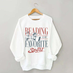 Vintage Reading Is My Favorite Sport Sweatshirt