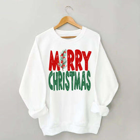 Womens Merry Christmas Sweatshirt