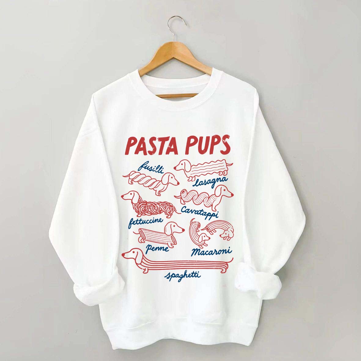 Comfort Colors Pasta Pups Dog Sweatshirt