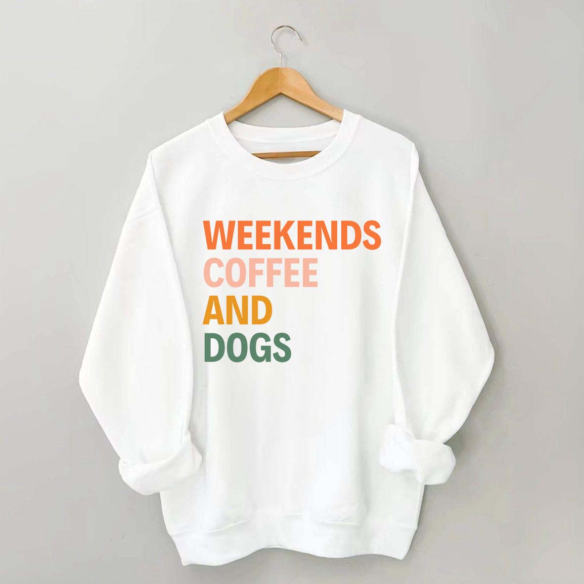 Cute Weekends Coffee And Dogs Sweatshirt