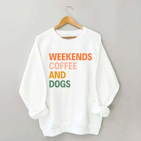 Cute Weekends Coffee And Dogs Sweatshirt