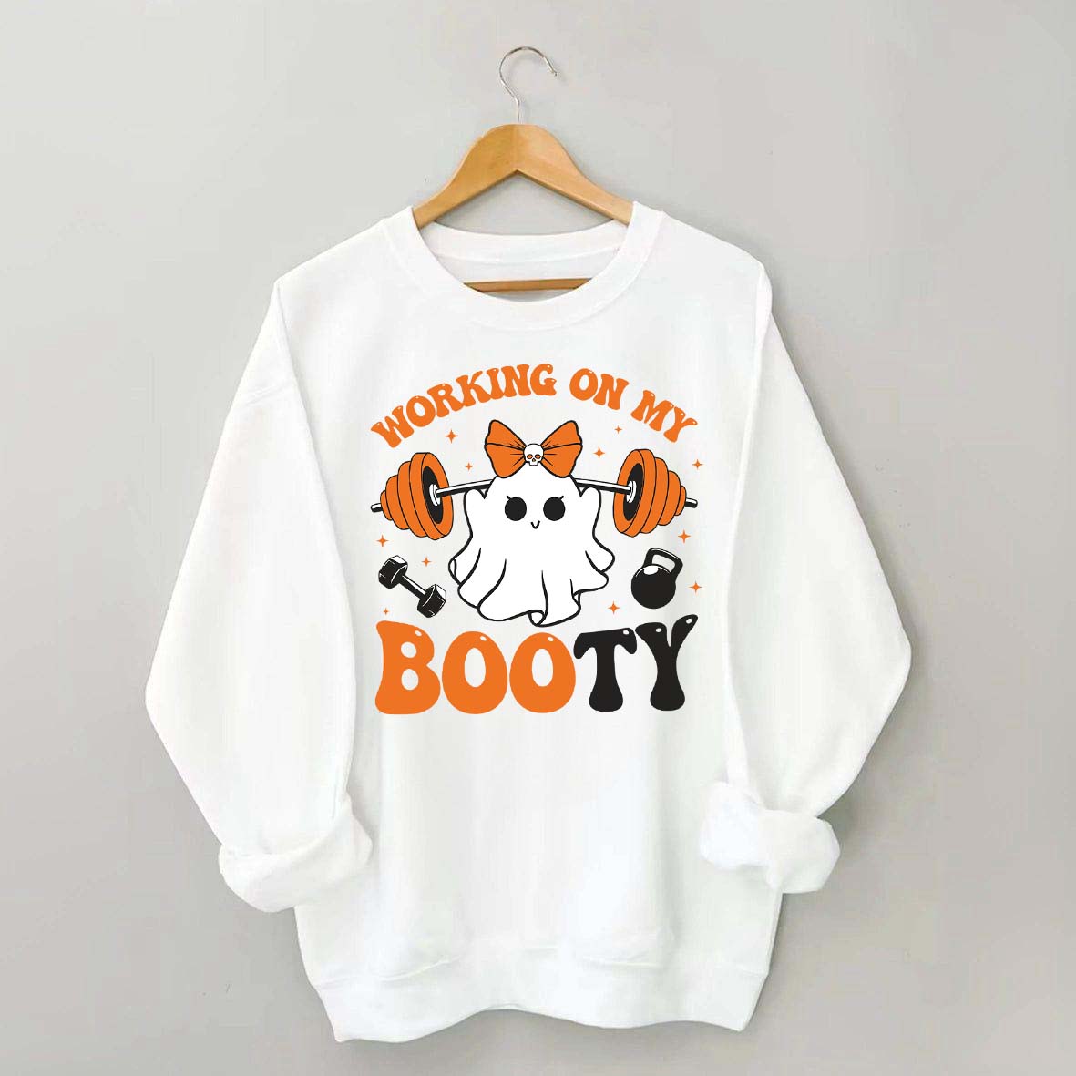 Working On My Booty Spooky Sweatshirt