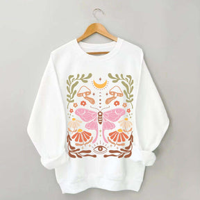 Luna Moth Floral Sweatshirt