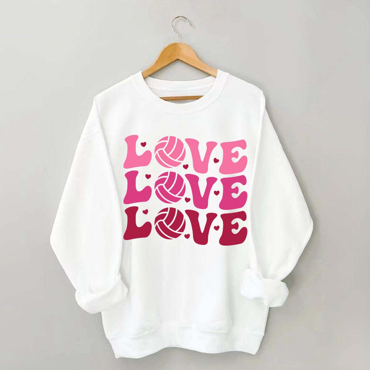 Volleyball Valentine's Day Sweatshirt
