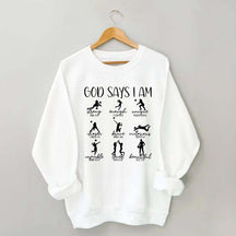 Volleyball God Says I Am Sweatshirt