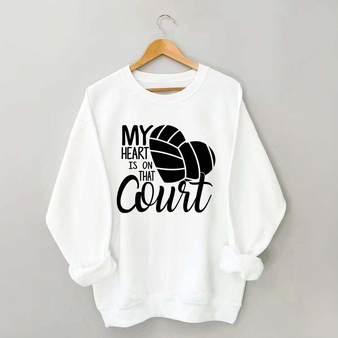 My Heart Is On That Court Sweatshirt