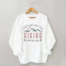 Just A Girl Who Loves Hiking With My Dog Sweatshirt