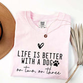 Minimalist Life Is Better With A Dog T-Shirt