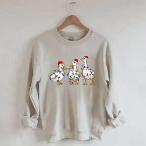 Christmas Duck Merry Bright Sweatshirt