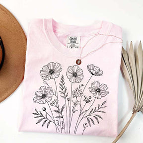 Comfort Color Flowers Lover GIfts T-Shirt