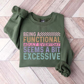 Funny Adulting Gildan Sweatshirt