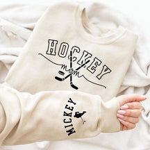 Hockey Mom Kids Name Sweatshirt
