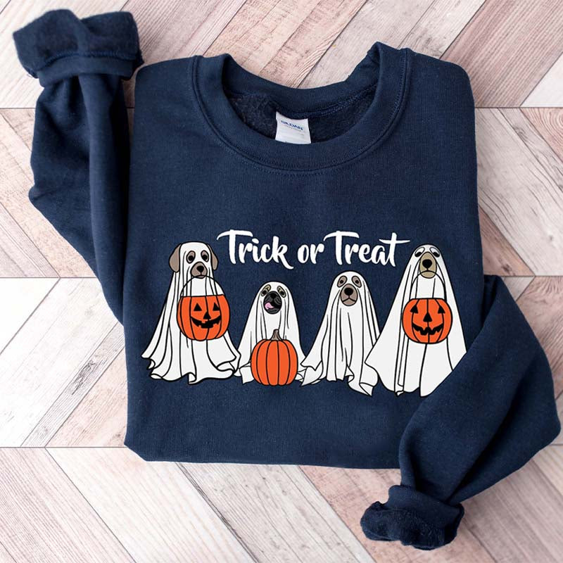 Halloween Dog Trick Or Treat Sweatshirt