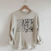 Note To Self Love Yourself Sweatshirt
