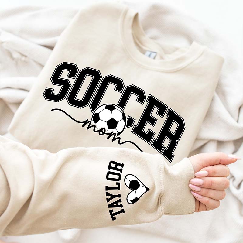 Personalize Soccer Mama Fall Sweatshirt