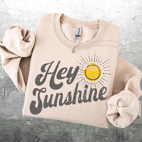 Retro 70s Style Hey Sunshine Sweatshirt