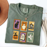 Cute Halloween Ghost Pumpkin Cat T-Shirt