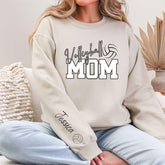 Personalized Volleyball Mom Kid Name Sweatshirt