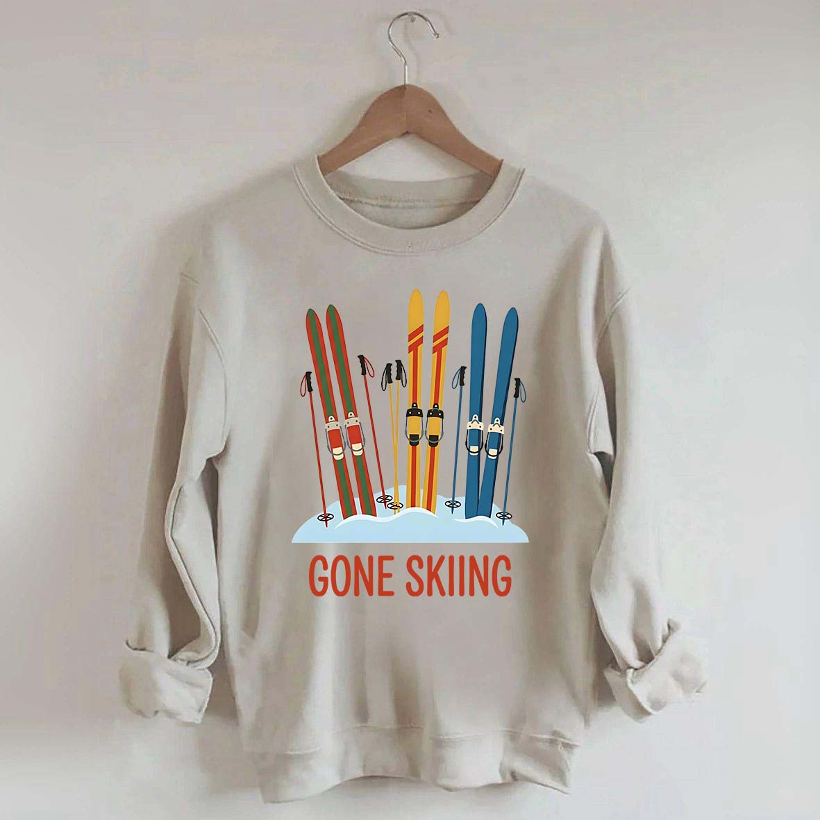 Retro Gone Skiing Sweatshirt