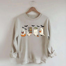 Reading Ghosts Halloween Lover Sweatshirt