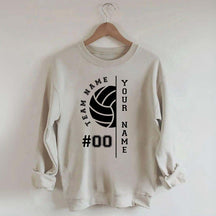 Custom Name Number Volleyball Sweatshirt