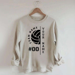 Custom Name Number Volleyball Sweatshirt