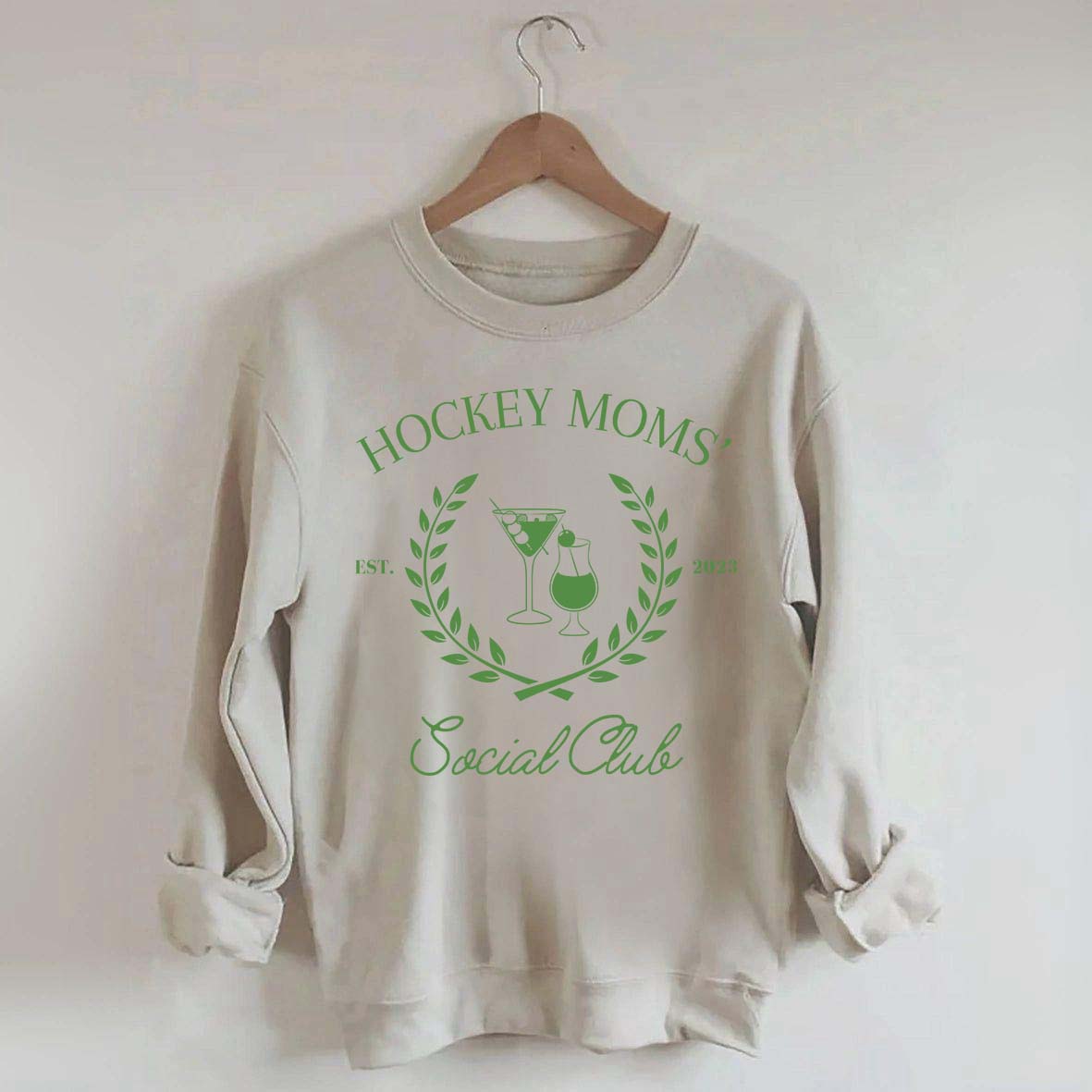 Personalized Hockey Moms Club Sweatshirt