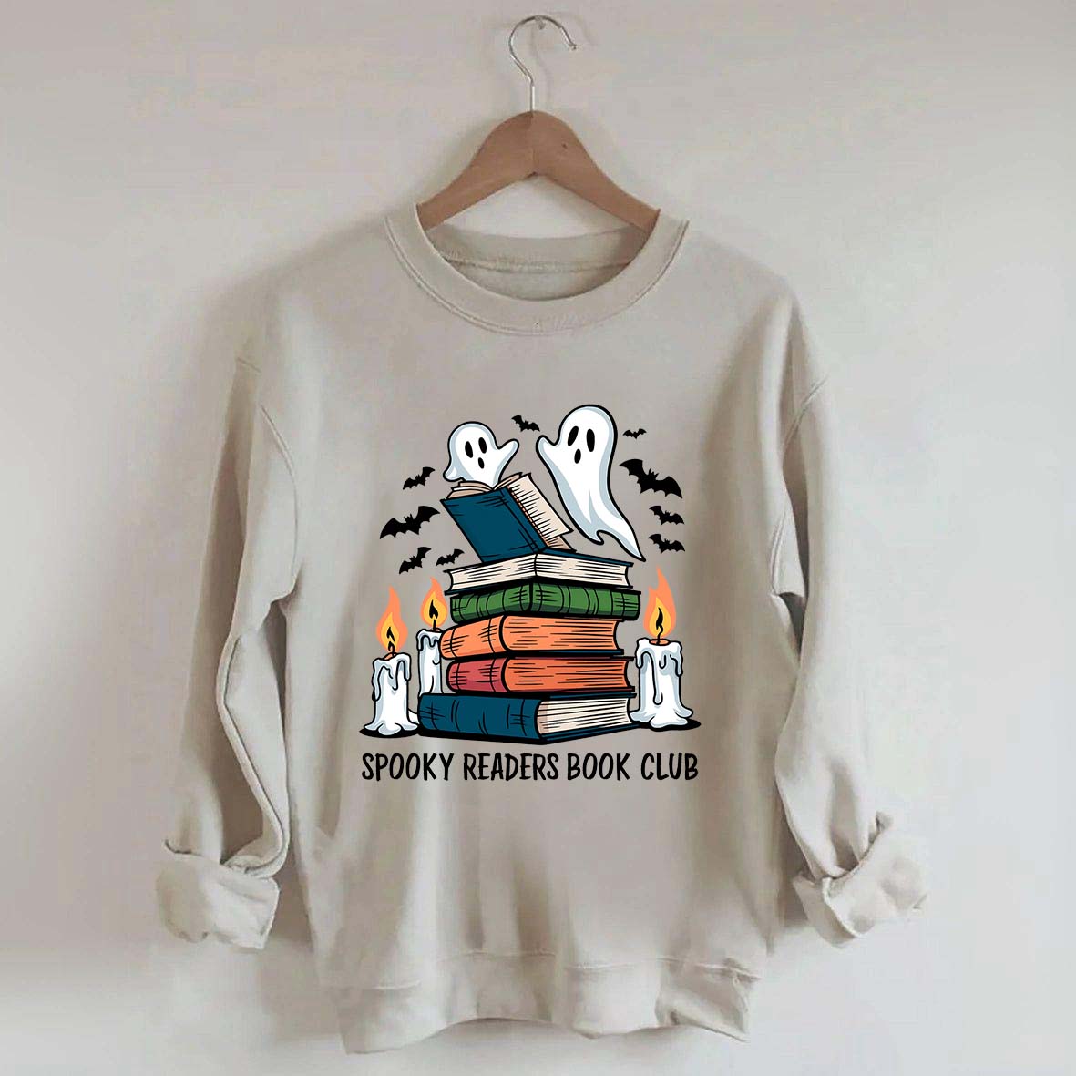 Spooky Readers Book Club Ghost Sweatshirt