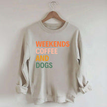 Cute Weekends Coffee And Dogs Sweatshirt