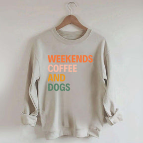 Cute Weekends Coffee And Dogs Sweatshirt