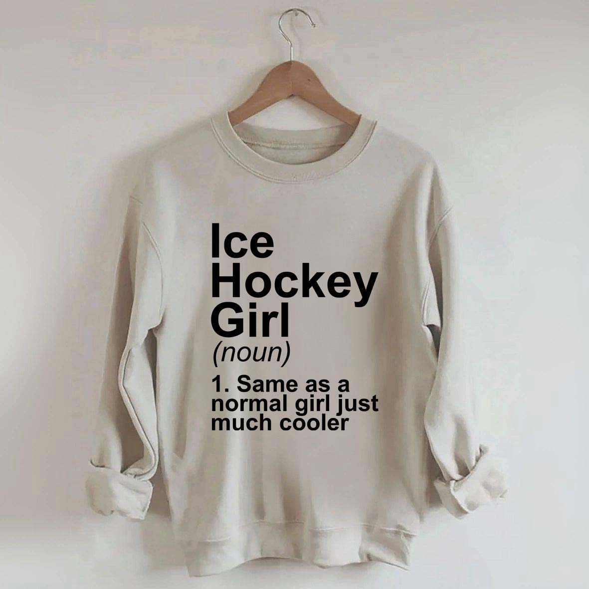 Ice Hockey Girl Sassy Sport Sweatshirt